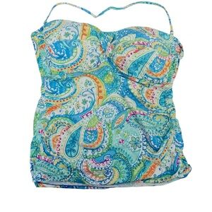 LAUREN Ralph Lauren Carnivale Paisley Twist Tankini Swim Top